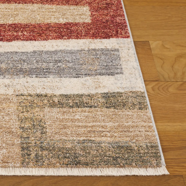 Safavieh Forum 500 5'-0" x 7'-0" Rug in Rust / Blue Grey