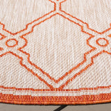 Safavieh Beach House 6'-7" x 6'-7" Rug in Beige / Orange