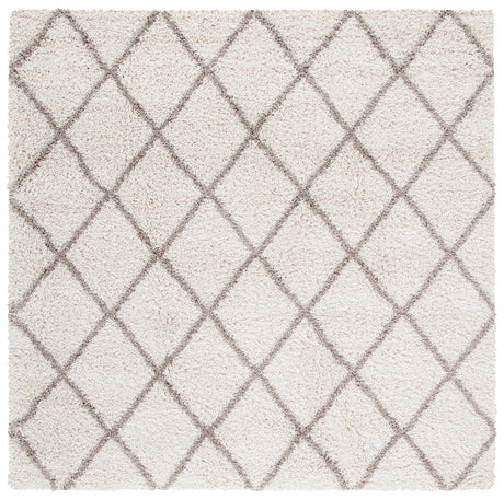 Safavieh Hudson Shag 7'-0" x 7'-0" Rug in Ivory / Beige