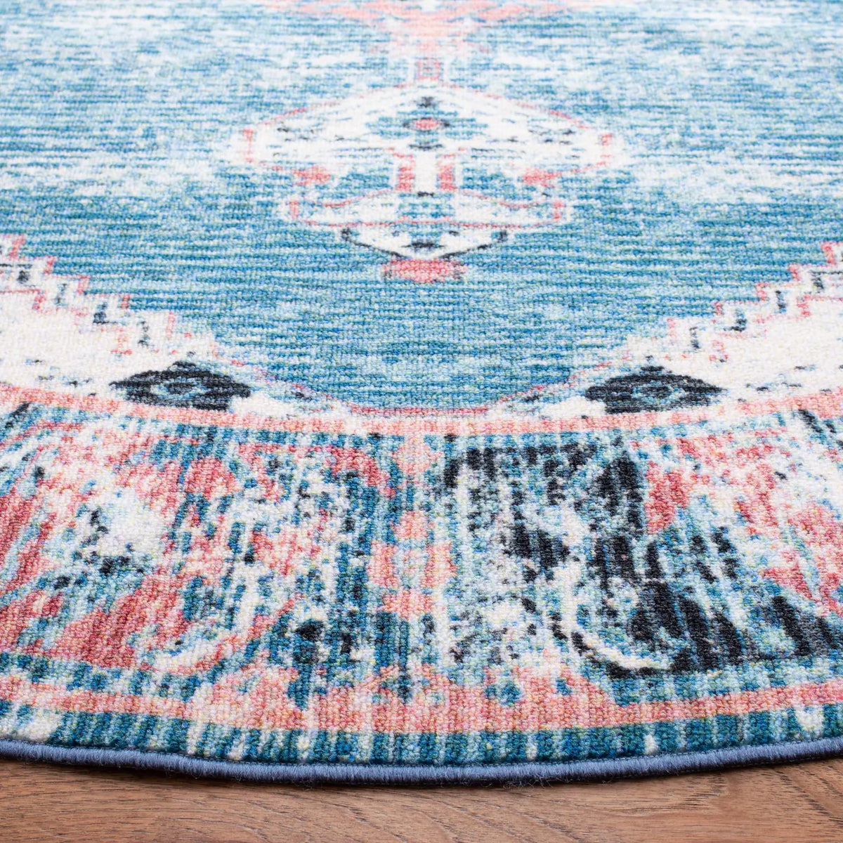 Safavieh Journey 6'-7" x 6'-7" Rug in Ivory / Blue