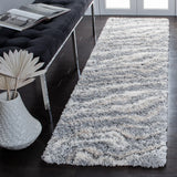 Safavieh Fontana Shag  800 2'-3" x 8'-0" Rug in Grey / Ivory