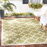 Safavieh Courtyard 6'-7" x 9'-6" Rug in Green / Beige