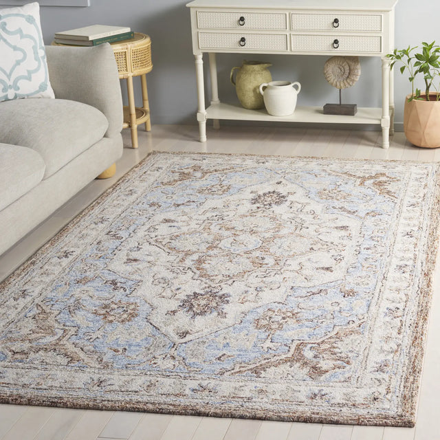 Safavieh Metro 4'-0" x 6'-0" Rug in Beige / Blue