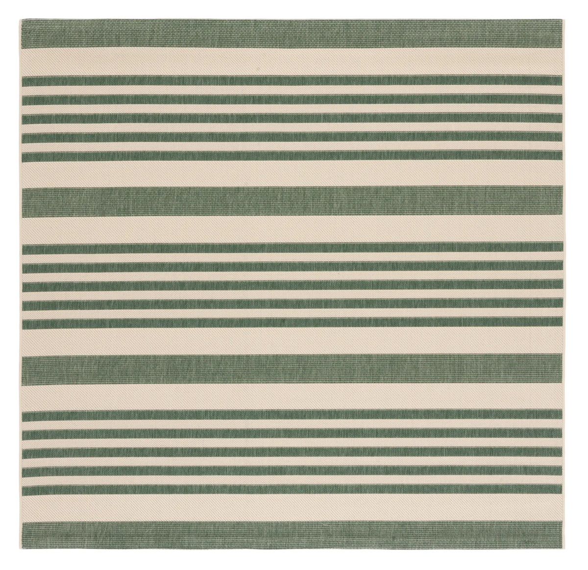 Safavieh Courtyard 6'-7" x 6'-7" Rug in Beige / Dark Green