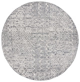 Safavieh Abstract 6'-0" x 6'-0" Rug in Black / Ivory