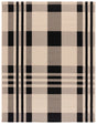 Safavieh Courtyard 10'-0" x 14'-0" Rug in Black / Bone