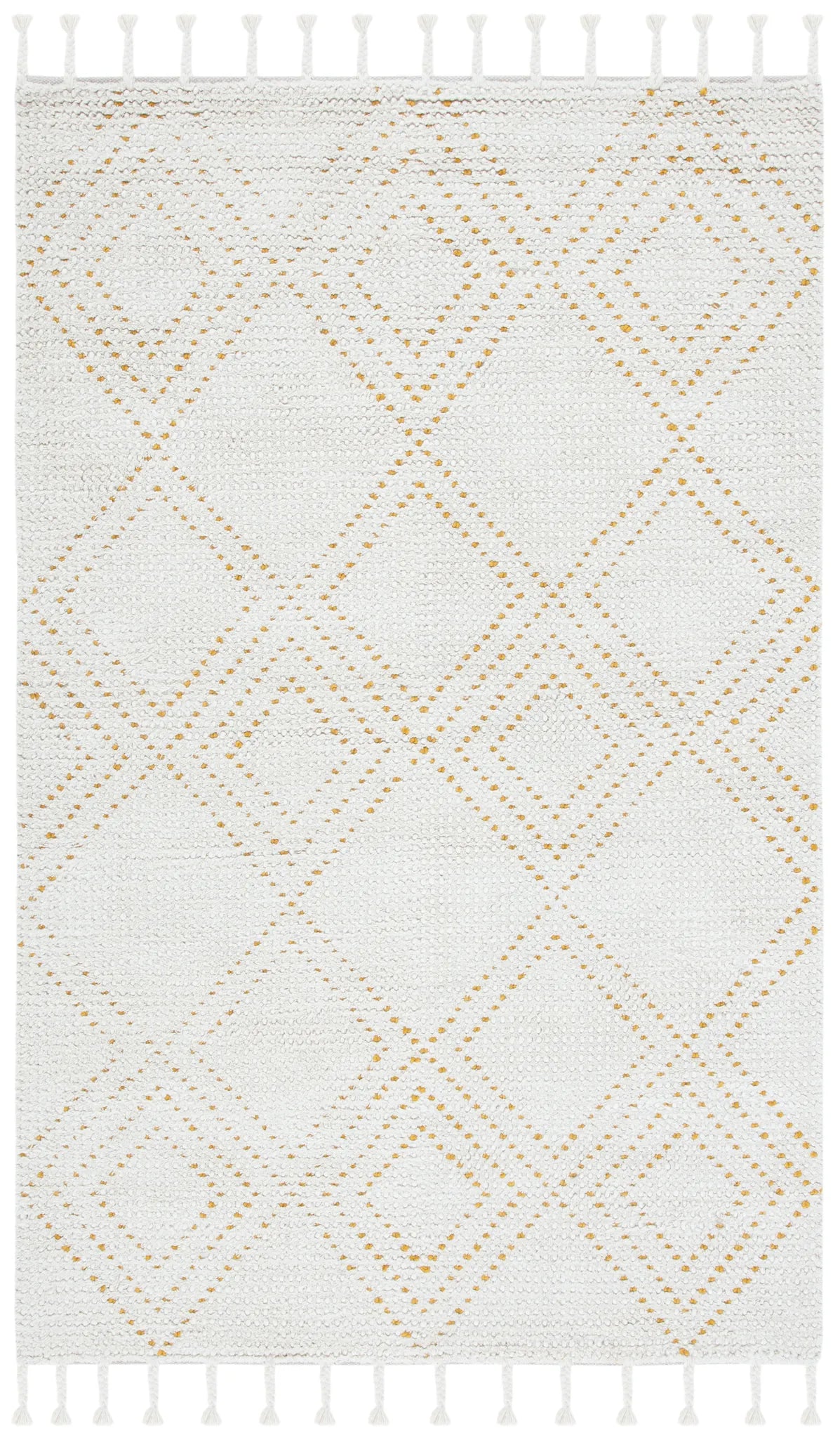Safavieh Casablanca 4'-0" x 6'-0" Rug in Ivory / Gold