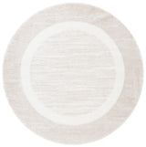 Safavieh Tahoe Shag 6'-7" x 6'-7" Rug in Beige / Ivory