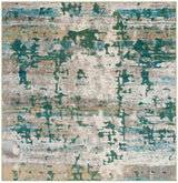 Safavieh Madison 6'-7" x 6'-7" Rug in Green / Beige