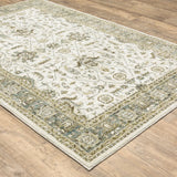 Oriental Weavers Sphinx Andorra 9537P Ivory / Blue Rugs - angle detail