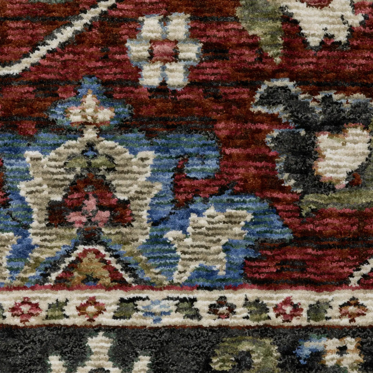 Oriental Weavers Sphinx HASTINGS HA03V Red Floral Rugs - room scene 2
