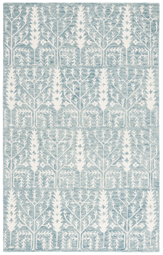 Safavieh Jardin 4'-0" x 6'-0" Rug in Blue / Ivory