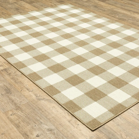 Oriental Weavers Sphinx Marina 2598I Tan / Ivory Rugs - angle detail