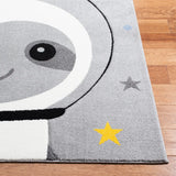 Safavieh Carousel Kids 100 4'-0" x 6'-0" Rug in Grey / Ivory