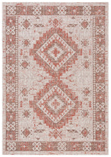 Safavieh Courtyard 4'-0" x 5'-7" Rug in Beige / Red