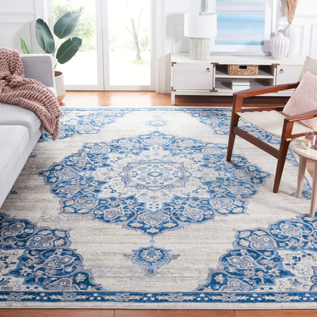 Safavieh Brentwood 10'-0" x 13'-0" Rug in Ivory / Navy