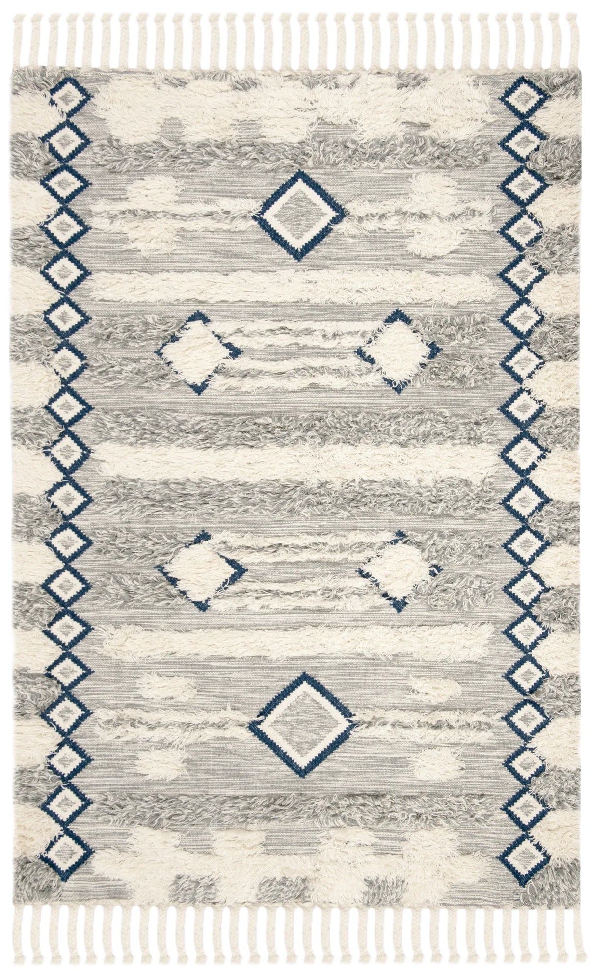 Safavieh Kenya 4'-0" x 6'-0" Rug in Grey / Ivory