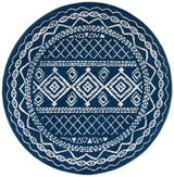 Safavieh Tulum 10'-0" x 10'-0" Rug in Navy / Ivory