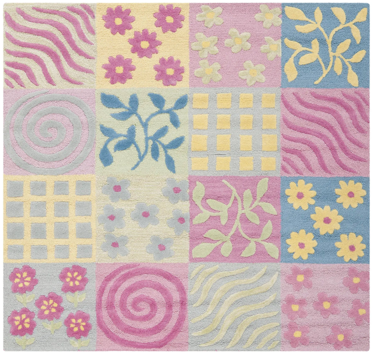 Safavieh Safavieh Kids 5'-0" x 5'-0" Rug in Pink / Multi
