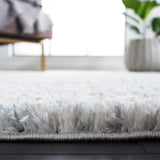 Safavieh Berber Shag 4'-5" x 6'-5" Rug in Blue Rust / Ivory