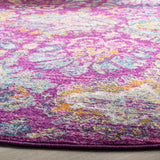 Safavieh Madison 6'-7" x 6'-7" Rug in Fuchsia / Blue