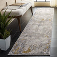 Safavieh Palma 2'-2" x 9'-0" Rug in Grey / Gold
