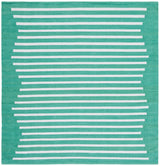 Safavieh Montauk 6'-0" x 6'-0" Rug in Dark Green / Ivory