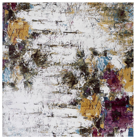Safavieh Aria 6'-5" x 6'-5" Rug in Cream / Olive