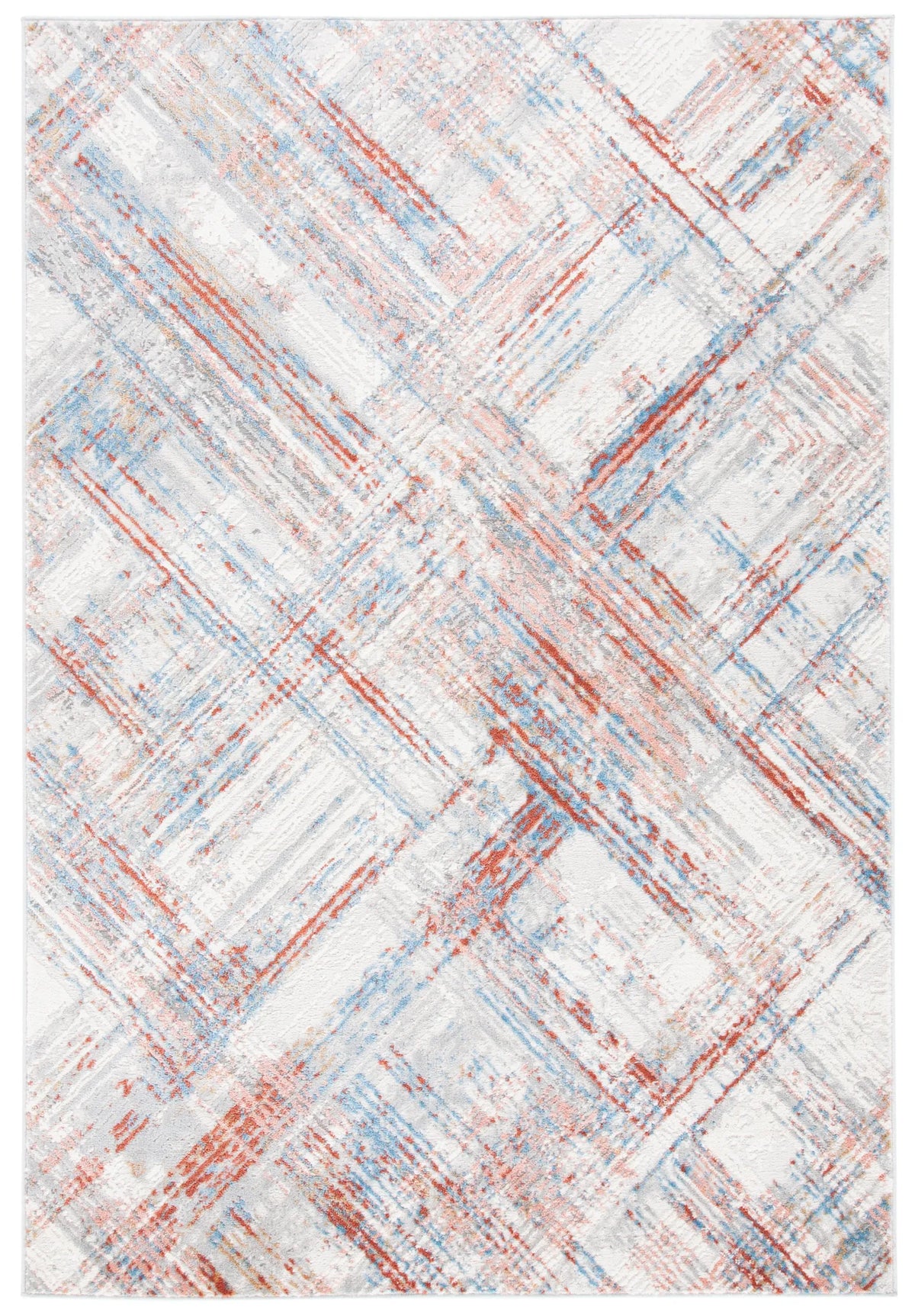 Safavieh Shivan 100 4'-0" x 6'-0" Rug in Ivory / Rust