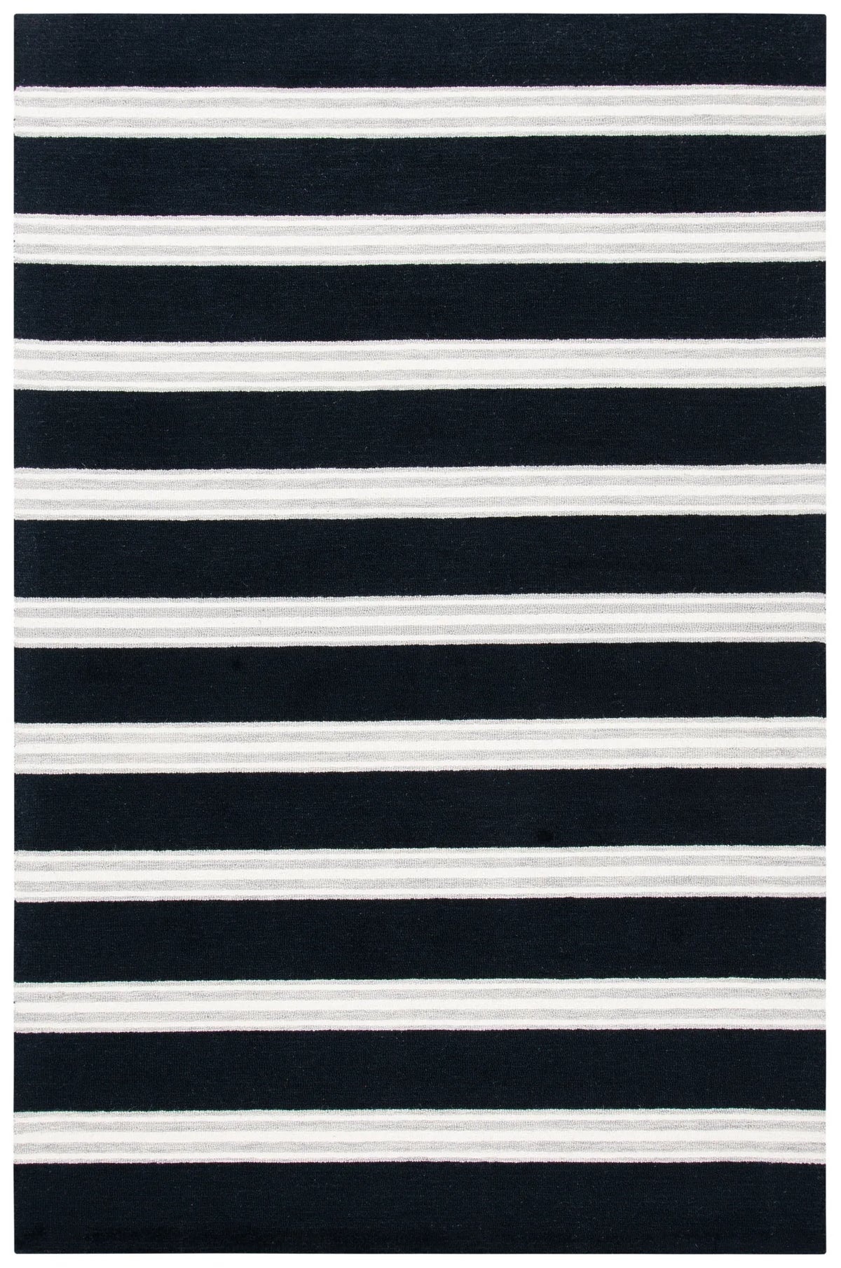 Safavieh Metro 4'-0" x 6'-0" Rug in Black / Ivory