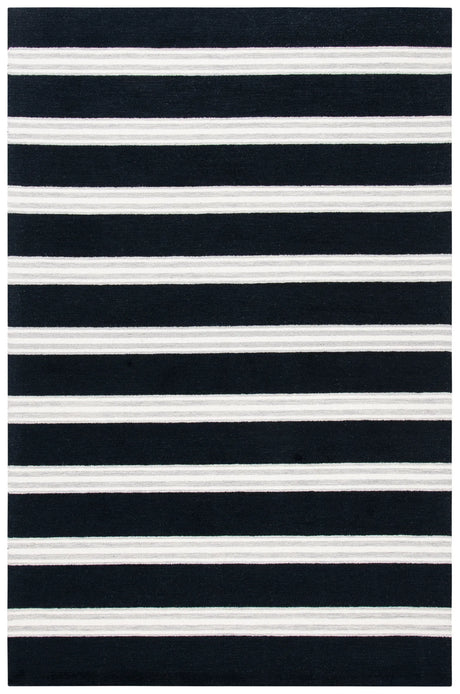 Safavieh Metro 4'-0" x 6'-0" Rug in Black / Ivory