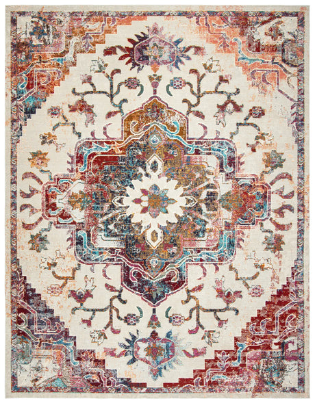 Safavieh Crystal 10'-0" x 14'-0" Rug in Light Blue / Burgundy