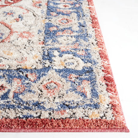 Safavieh Luna 4'-5" x 6'-5" Rug in Beige / Blue Rust