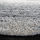 Safavieh Fontana Shag  800 5'-3" x 5'-3" Rug in Ivory / Grey