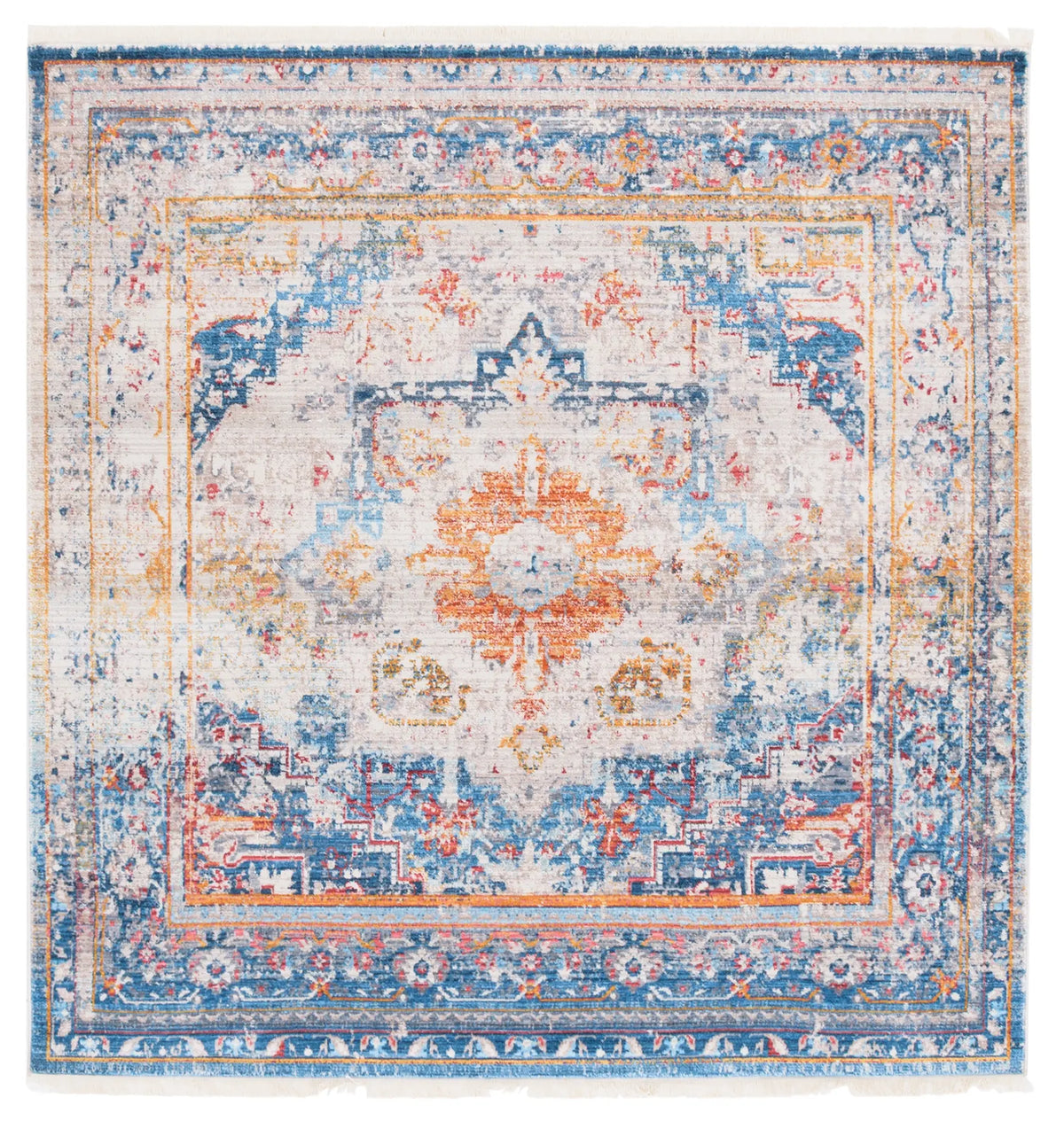 Safavieh Vintage Persian 5'-0" x 5'-0" Rug in Blue / Multi