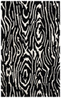 Safavieh Ebony 3'-0" x 5'-0" Rug in Black / Ivory