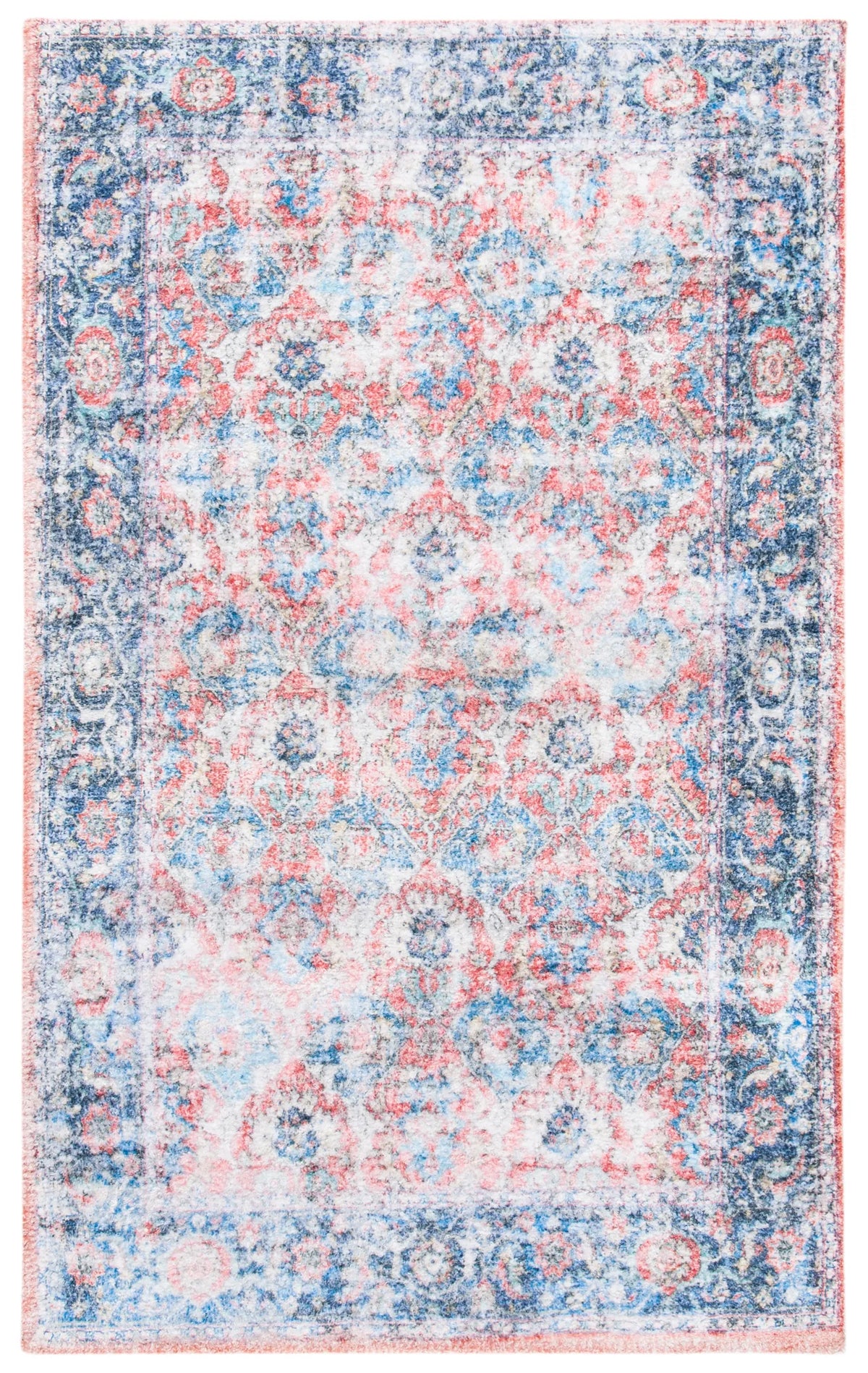 Safavieh Saffron 3'-0" x 5'-0" Rug in Rust / Blue