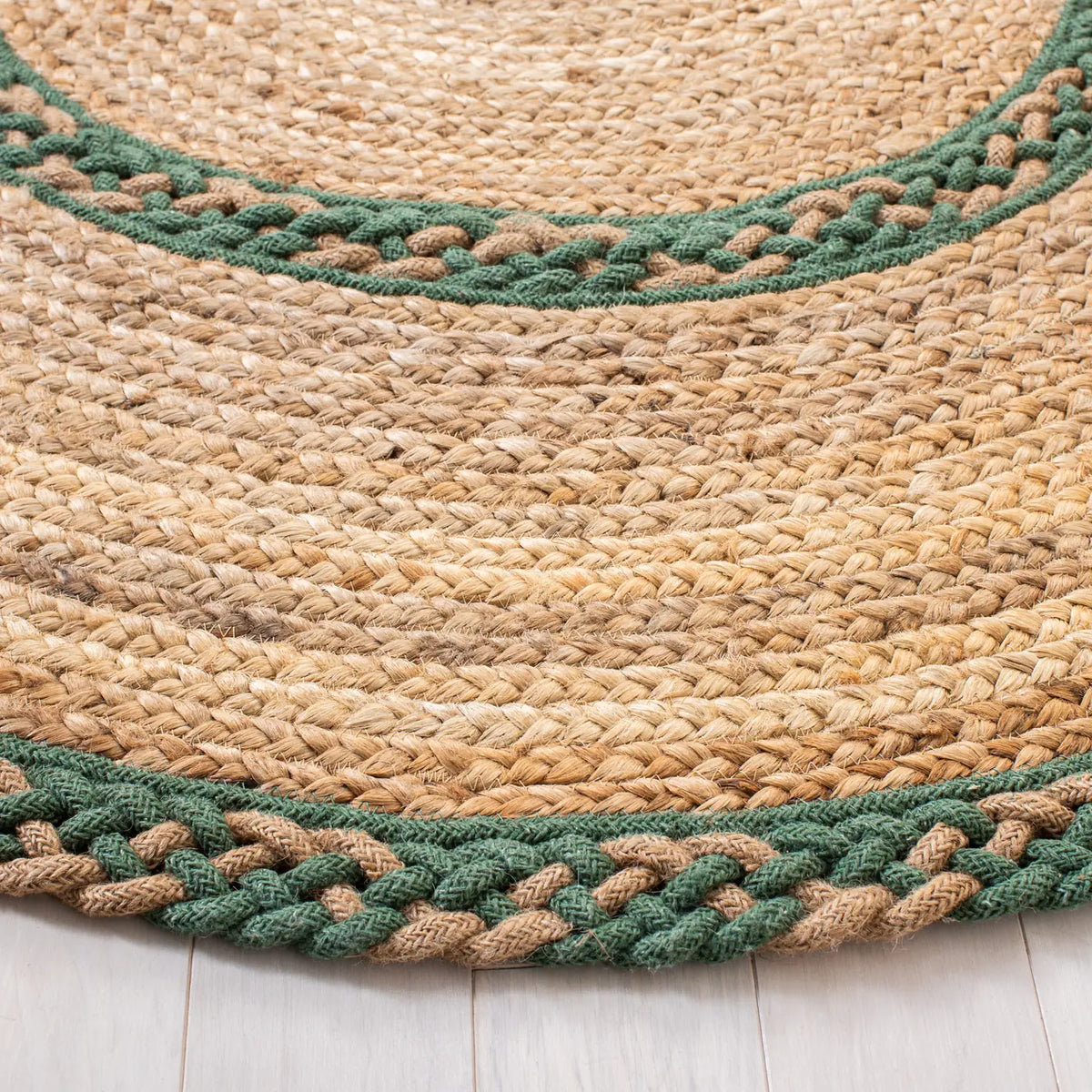 Safavieh Natural Fiber 3'-0" x 5'-0" Rug in Natural / Green