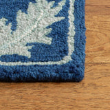 Safavieh Micro-Loop 4'-0" x 6'-0" Rug in Navy / Grey
