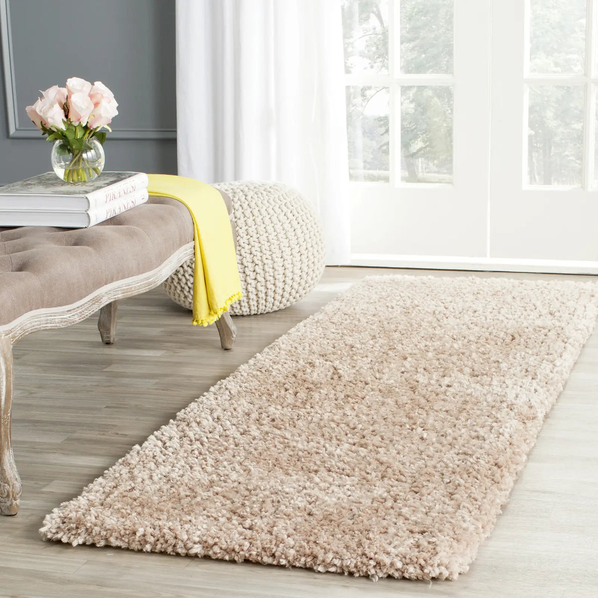 Safavieh Shag 2'-3" x 7'-0" Rug in Beige