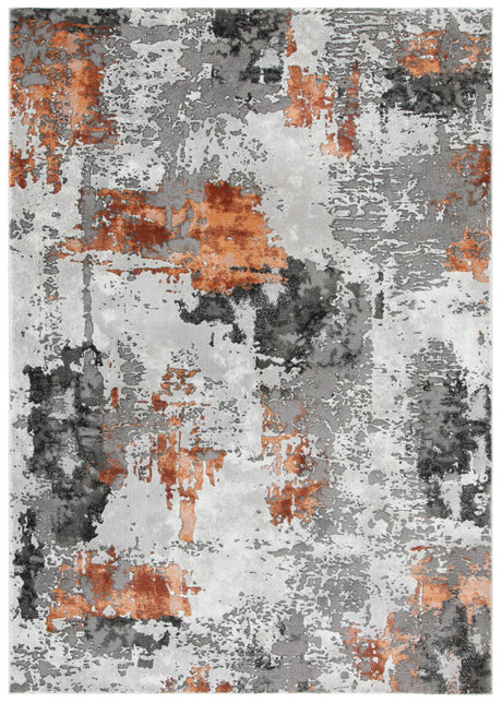 Safavieh Craft 4'-0" x 6'-0" Rug in Grey / Orange