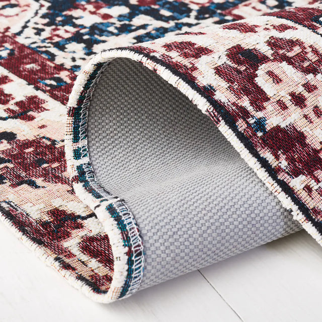 Safavieh Easy Care 4'-0" x 6'-0" Rug in Red / Navy