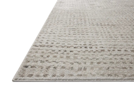 Loloi Lune LUN-04 Ivory / Pebble Rug - rug corner