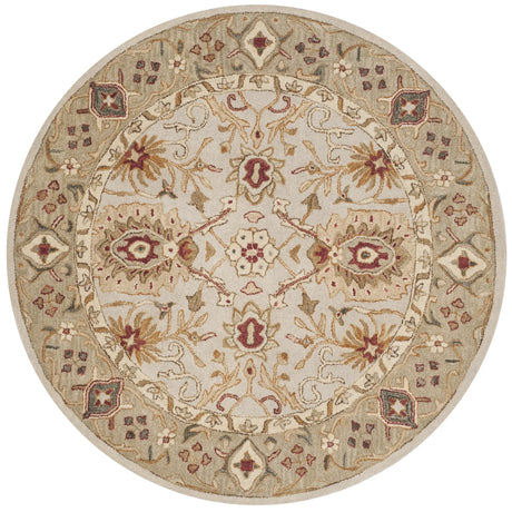Safavieh Antiquity 6'-0" x 6'-0" Rug in Grey Beige / Sage