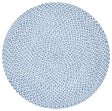 Safavieh Braided 3'-0" x 3'-0" Rug in Blue / Aqua