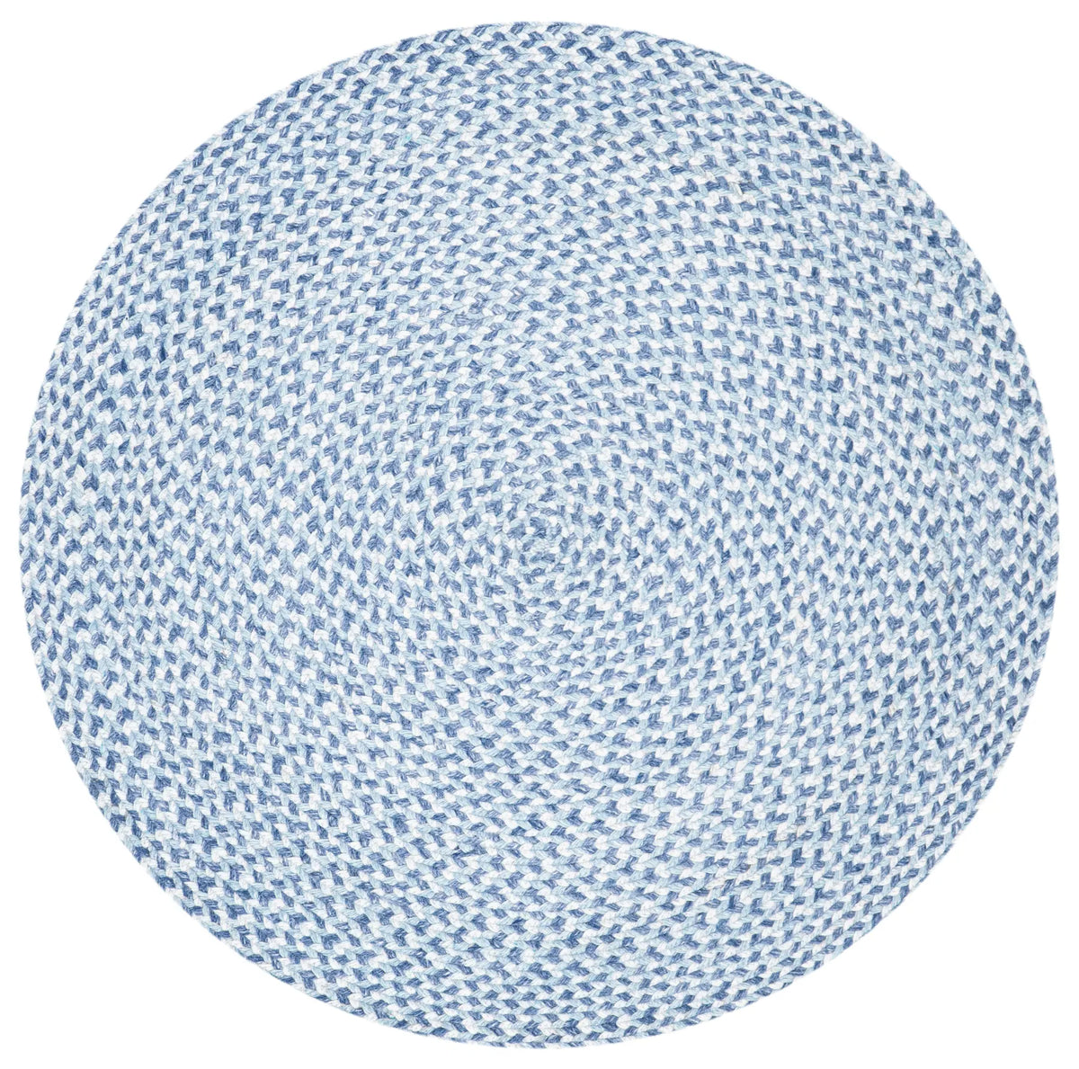 Safavieh Braided 3'-0" x 3'-0" Rug in Blue / Aqua