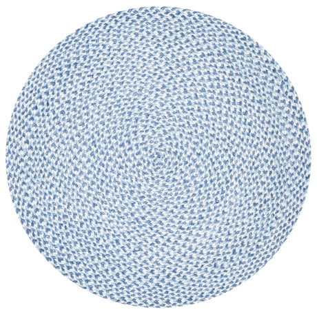 Safavieh Braided 3'-0" x 3'-0" Rug in Blue / Aqua
