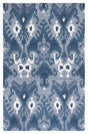 Safavieh Ikat 4'-0" x 6'-0" Rug in Blue / Ivory