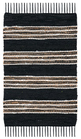 Safavieh Vintage Leather 2'-0" x 3'-0" Rug in Black / Natural
