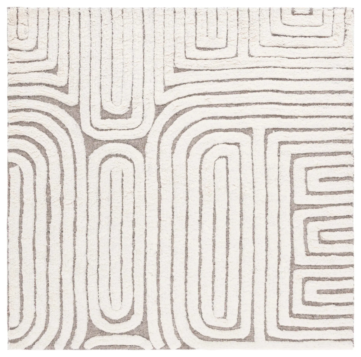 Safavieh Kilim 6'-0" x 6'-0" Rug in Beige / Ivory